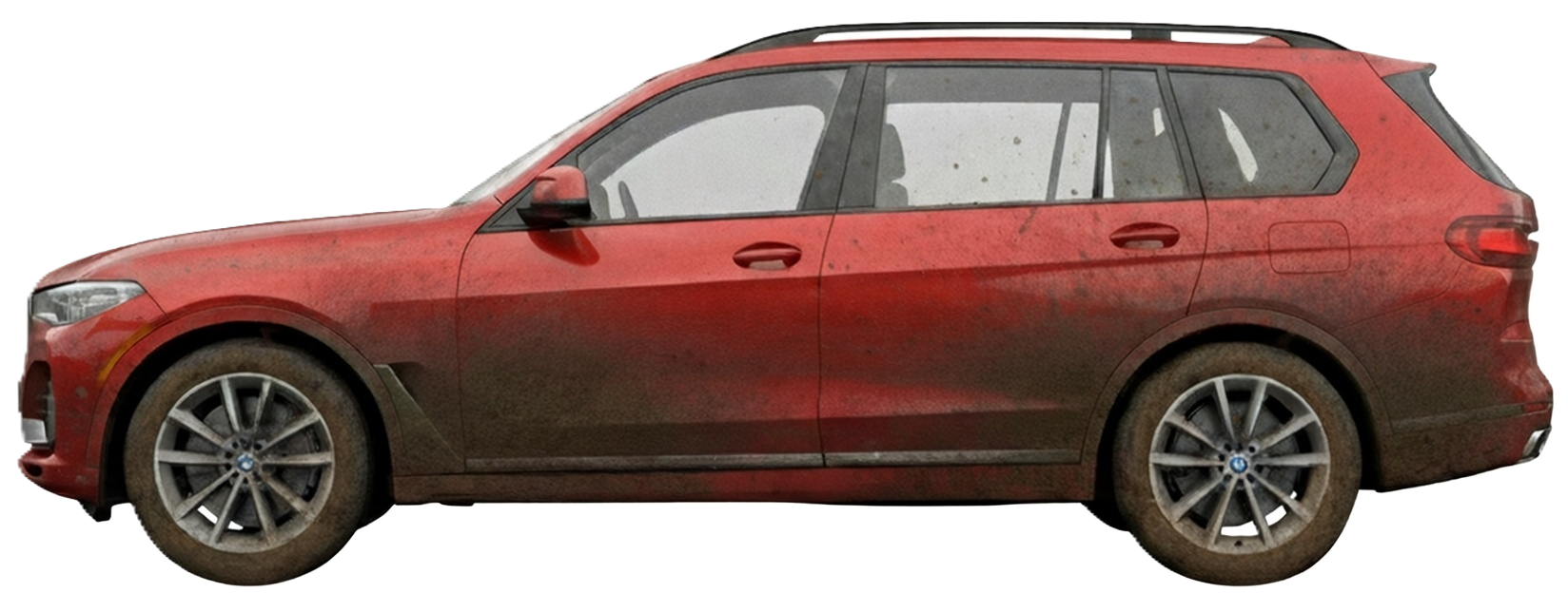 Car before wash — dirty and dusty